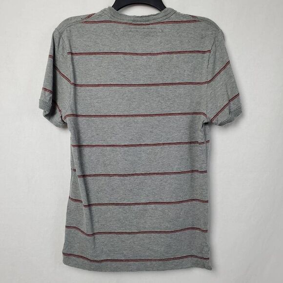 American Eagle Small Gray Stripe 3-button Shirt - Picture 5 of 8
